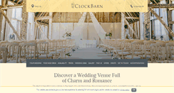 Desktop Screenshot of clockbarn-weddings.co.uk