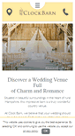 Mobile Screenshot of clockbarn-weddings.co.uk